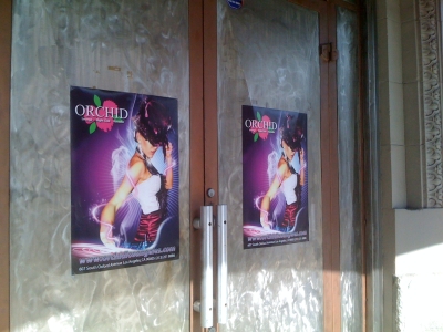 Orchid Club Posters in Koreatown LA